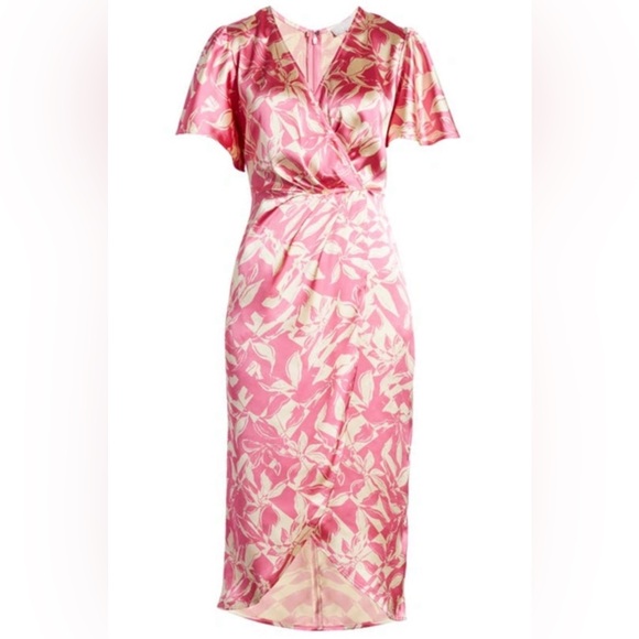 NWT Chelsea 28 Pink Wrap Dress ( from Nordstrom) - Picture 1 of 9